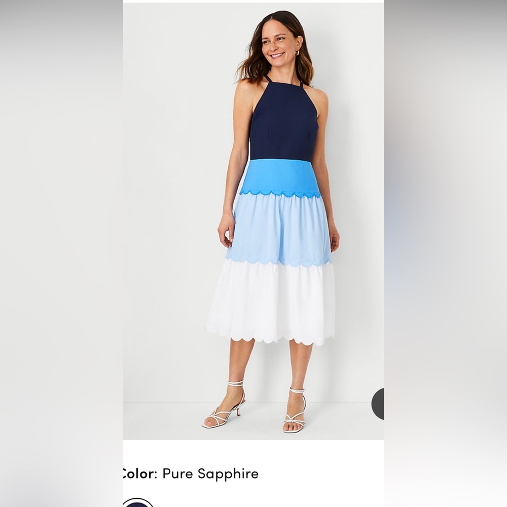 Halter flare dress